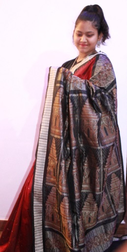 Blue Red Animal Planet Bomkai Silk Saree- Odisha Handloom Sarees,Sambalpuri Silk  saree | BigRayn.com